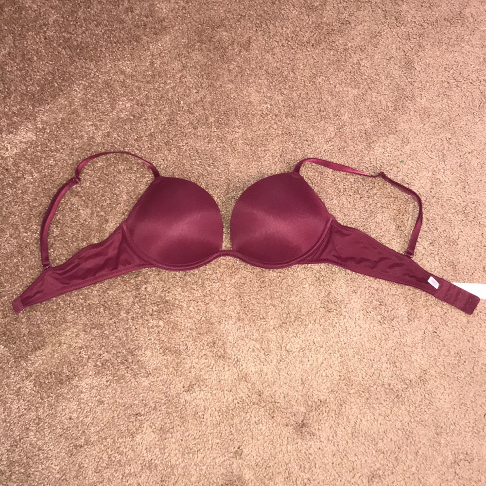 34/B Maroon Victoria’s Secret push up bra